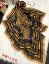 A 140-centimeter faux silk exotic style scarf details Picture
